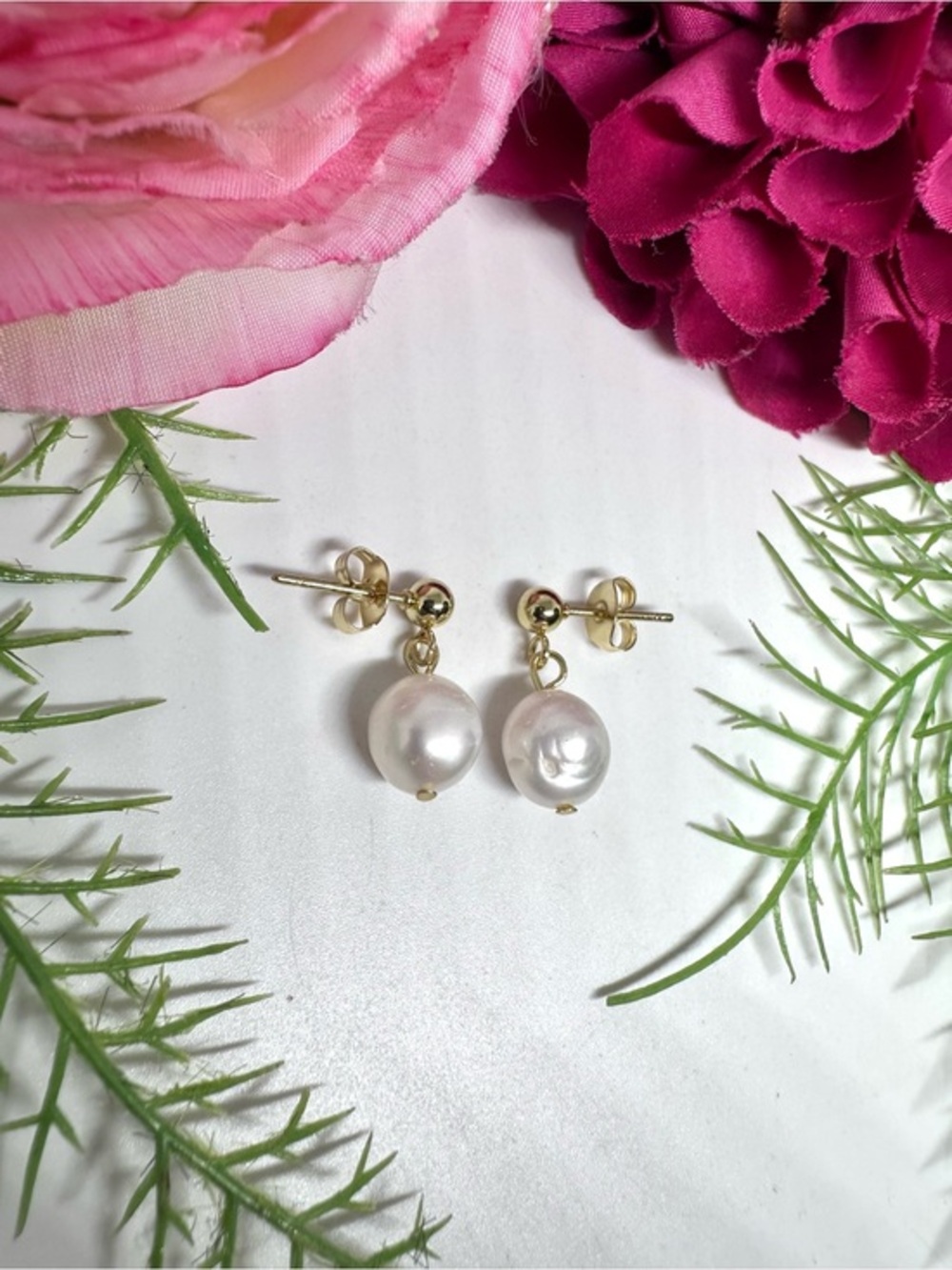 NEW⚜️Freshwater Pearl Single Drop Earrings